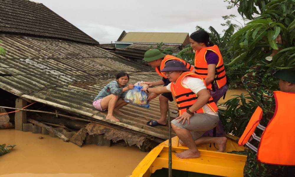Một số hình ảnh D9bet cứu trợ tại các khu vực bị ảnh hưởng từ bão